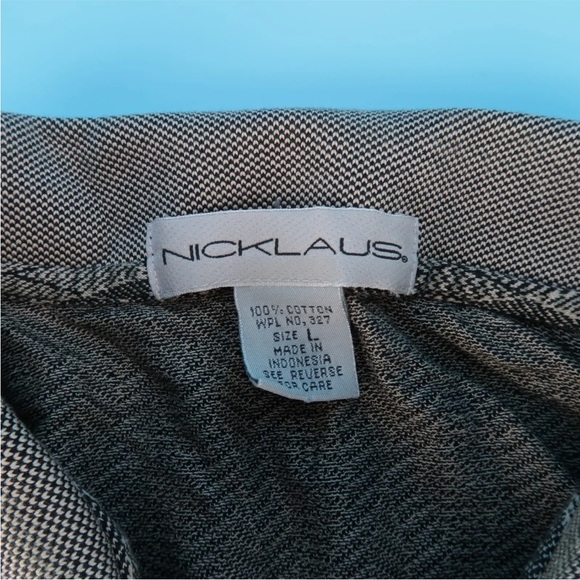 Nicklaus Mens Polo Geometric Diamond Golf Shirt Size L - Picture 4 of 4